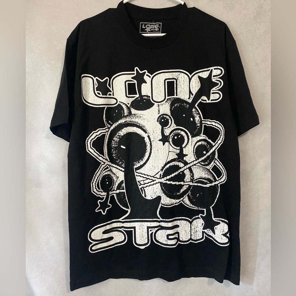 Lonestar by That Mexican OT Eyes Black T-Shirt Size Large